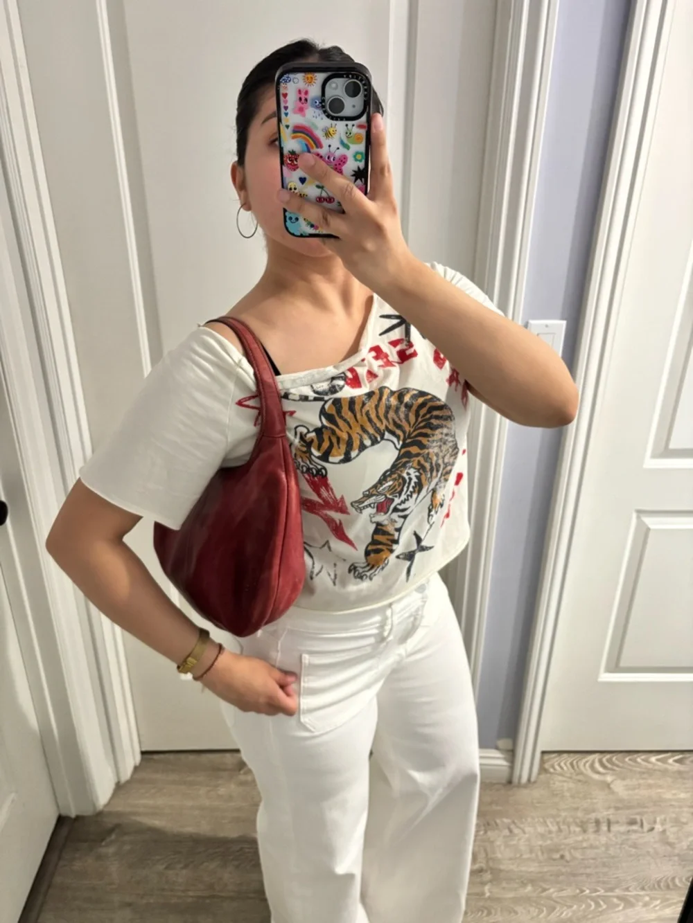 Vintage Coach Ergo 9219 Red Leather Hobo Shoulder Bag Y2K Slouchy Cowhide Purse - Picture 2 of 11